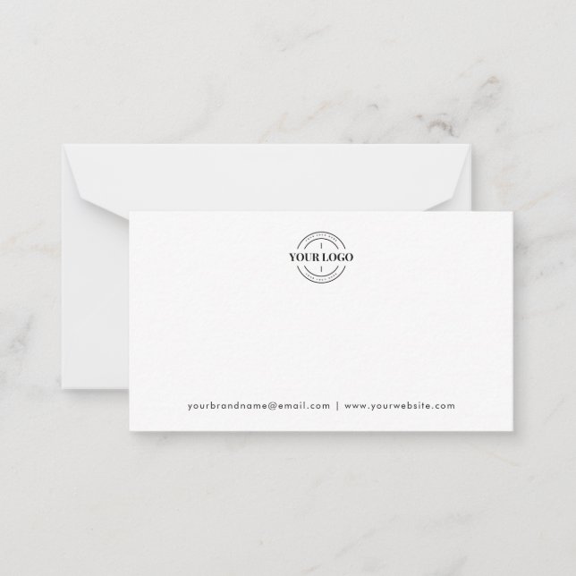 Custom Logo Business Corporate Company Minimalist Card (Front)