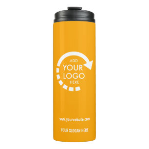 Custom logo business corporate Retro Gold Thermal Tumbler