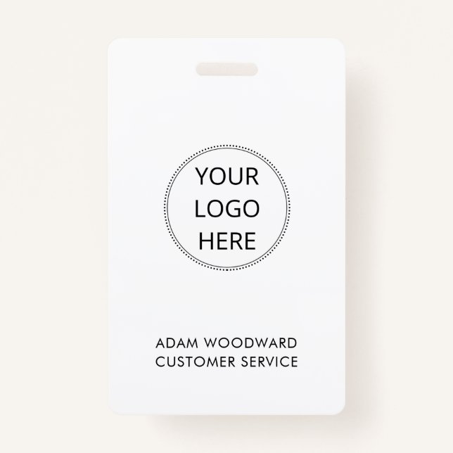Custom Logo Business ID Staff Employee Badge ID Badge (Front)
