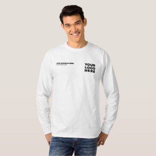 Custom Logo Business Name & Contact Info Marketing T-Shirt