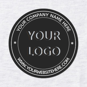 Custom Logo Business Name Website Stamp Labels