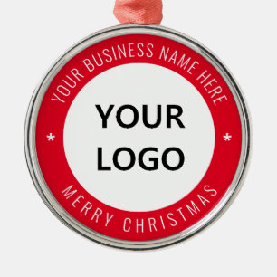 Custom Logo Business Office Christmas Celebration Metal Tree Decoration