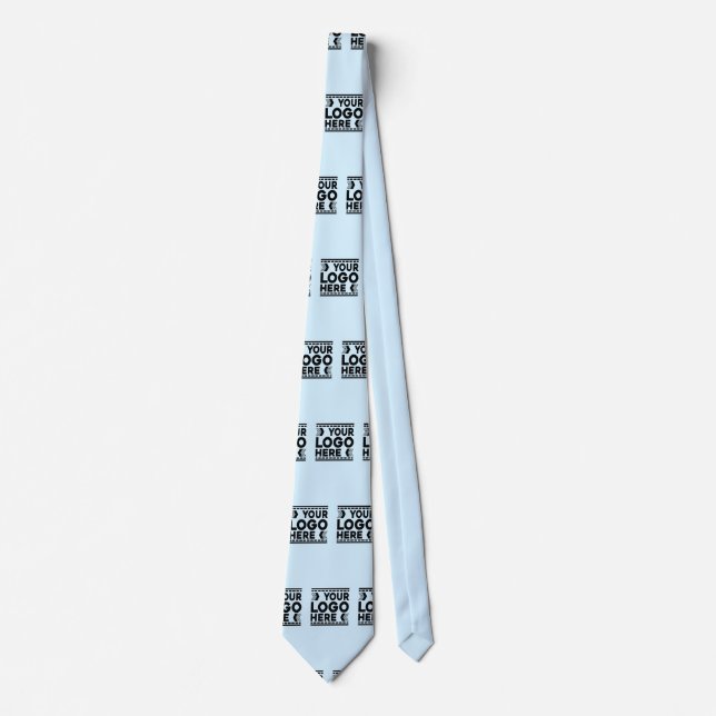 Custom Logo, Business or Brand Logo Personalised Tie (Front)