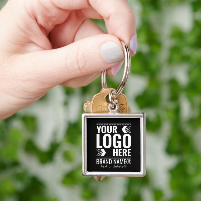 Custom Logo, Business or Brand Logo Personalized  Key Ring (Hand)