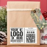 Custom Logo, Business or Brand Logo Personalized  Rectangular Sticker<br><div class="desc">Customize Your Own Logo design template in a modern minimalist style which can be easily updated with your text logo or anything else. Makes a great promotional giveaway or corporate gift for customers, vendors, employees or other special people. A simple and professional design will impress your guests! If you need...</div>