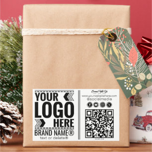 Custom Logo, Business or Brand Logo Personalized  Rectangular Sticker