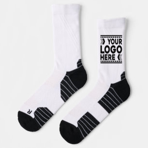 Custom Logo, Business or Brand Logo Personalized Socks