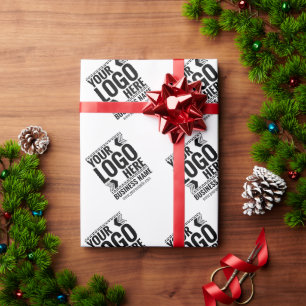 Custom Logo, Business or Brand Logo Personalized  Wrapping Paper