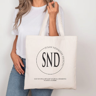 Custom Logo Business or Shopping  Tote Bag