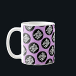 Custom logo business pattern employee coffee mug<br><div class="desc">Easily personalise this simple Custom business pattern employee Coffee Mug adding your company logo, photo or any image. Upload a custom background image or choose any background solid colour. Create your own cute lavender pink pastel colour branded mugs with your corporate custom logo. A basic, professional custom logo mug template...</div>