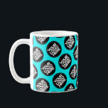 Custom logo business pattern employee coffee mug<br><div class="desc">Easily personalise this simple Custom business pattern employee Coffee Mug adding your company logo, photo or any image. Upload a custom background image or choose any background solid colour. Create your own turquoise light blue colour branded mugs with your corporate custom logo. A basic, professional custom logo mug template perfect...</div>