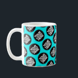 Custom logo business pattern employee coffee mug<br><div class="desc">Easily personalise this simple Custom business pattern employee Coffee Mug adding your company logo, photo or any image. Upload a custom background image or choose any background solid colour. Create your own turquoise light blue colour branded mugs with your corporate custom logo. A basic, professional custom logo mug template perfect...</div>