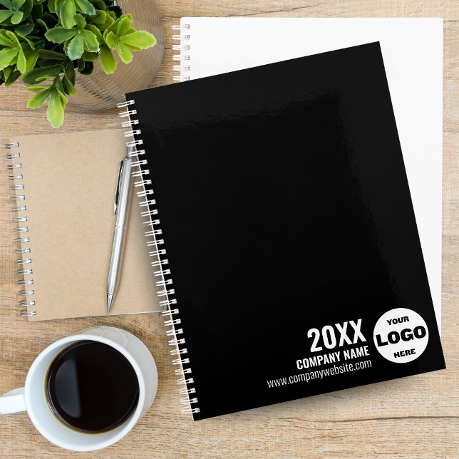 Custom Logo Business Planner 2026 – Black & White (Custom Logo Business Planner 2026 – Black & White)