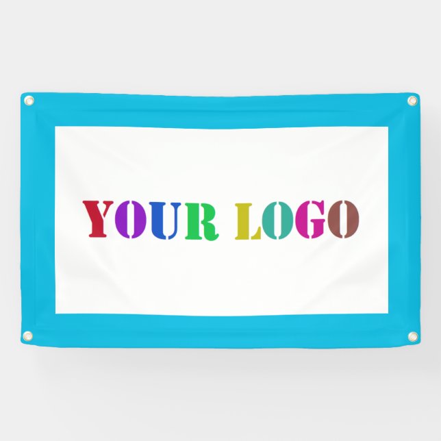 Custom Logo Business Promotional Banner Your Colou (Horizontal)