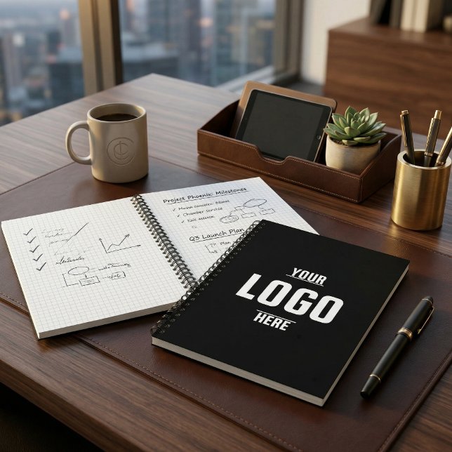 Custom Logo Business Promotional Black  Notebook (Custom Logo Business Promotional Black Notebook)