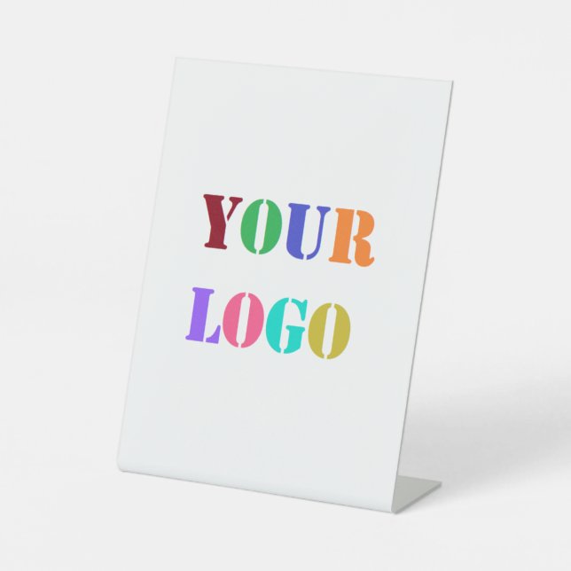 Custom Logo Business Promotional Pedestal Sign (Front)