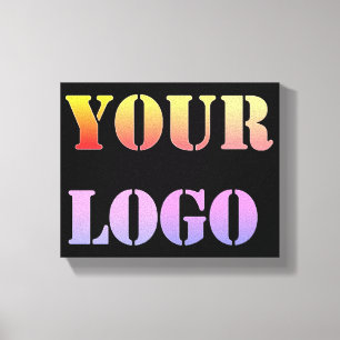 Custom Logo Business Promotional Personalised Canvas Print
