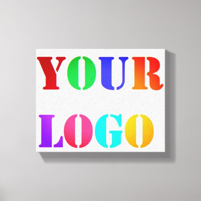 Custom Logo Business Promotional Personalised Your Canvas Print (Front)