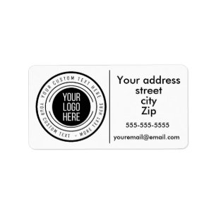 Custom logo business return shipping label