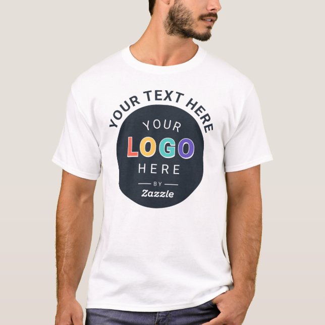 Custom Logo Business  T-Shirt (Front)