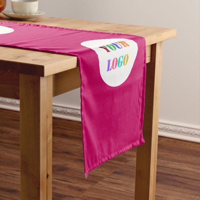 Custom Logo Business Table Runner Choose Colours (In Situ)