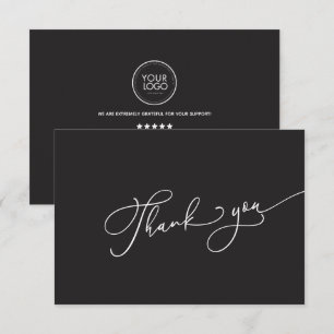 Custom Logo Business Thank You Card