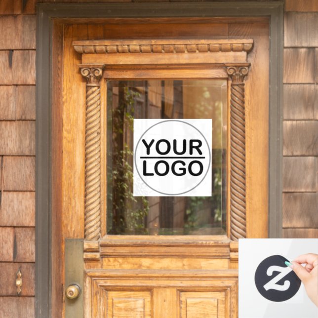 Custom logo business  window cling (Home Door)
