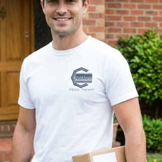 Custom Logo Business With Text T-Shirt