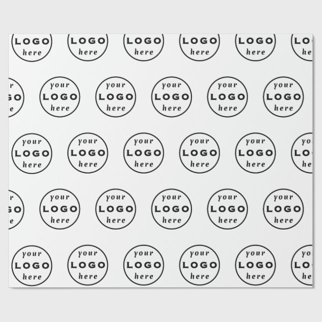 Custom Logo Business Wrapping Paper | Branded Gift (Flat)