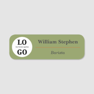 Custom Logo Cafe Restaurant Employee Magnetic  Name Tag