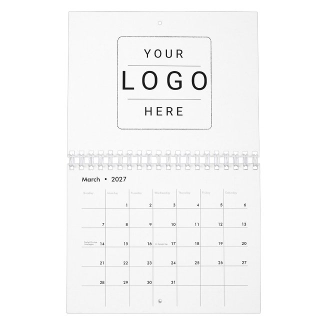 Custom Logo Calendar (Mar 2027)