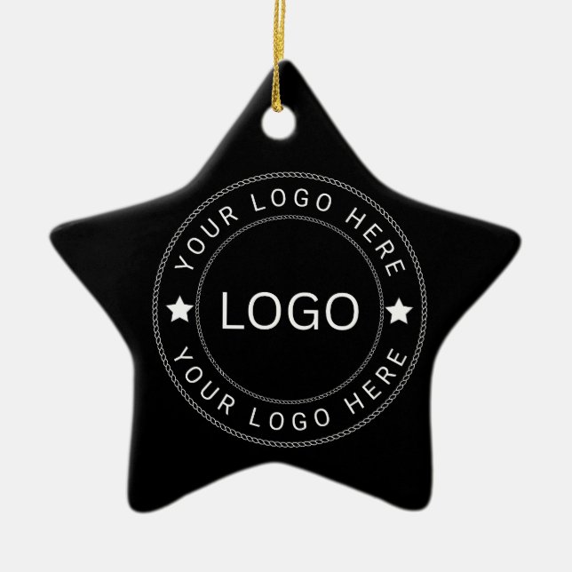 Custom Logo Ceramic Tree Decoration (Front)