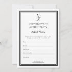 Custom Logo Certificate of Authenticity