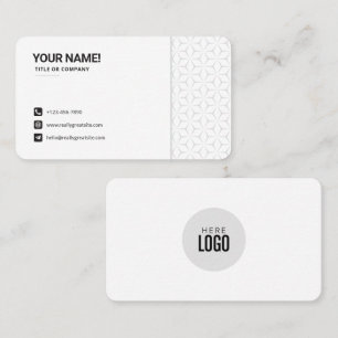 custom logo circle professional business card