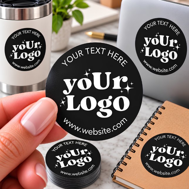 Custom Logo Classic Round Sticker (Creator Uploaded)