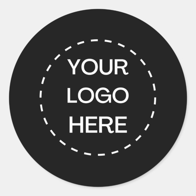 Custom  Logo Classic Round Sticker (Front)