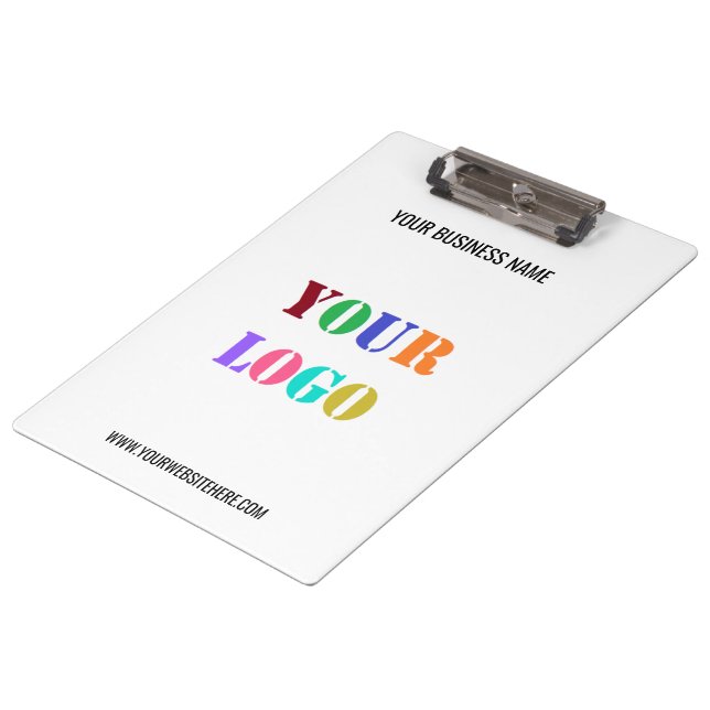 Custom Logo Clipboard Promotional Business  (Angled)