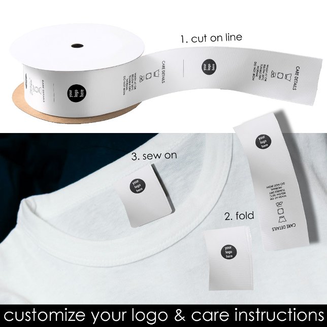 Custom Logo Clothing Labels Sew On Sewing Label Satin Ribbon (Custom Logo Clothing Labels Sew On Sewing Label Satin Ribbon)