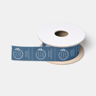 Custom Logo Clothing Labels with Care Details Satin Ribbon