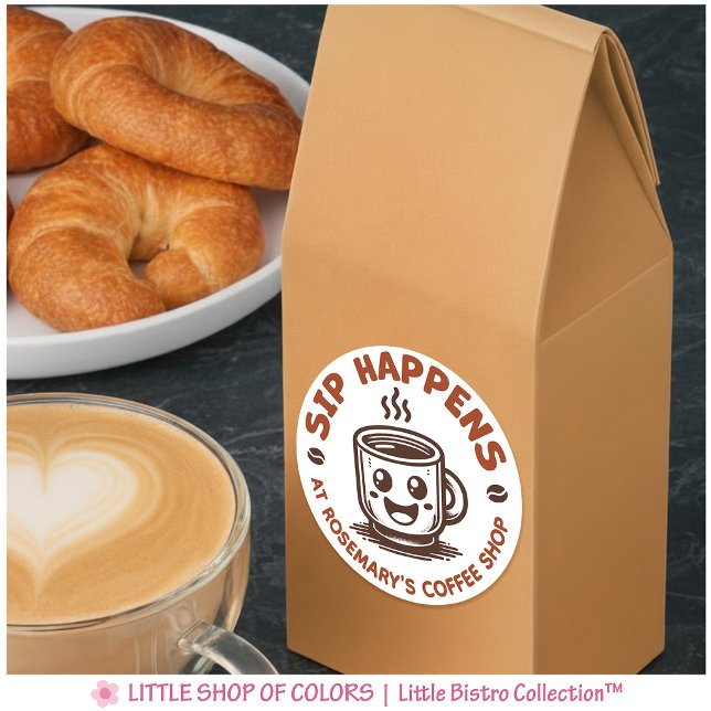 Custom Logo Coffee Shop Cafe Product Labels (Creator Uploaded)