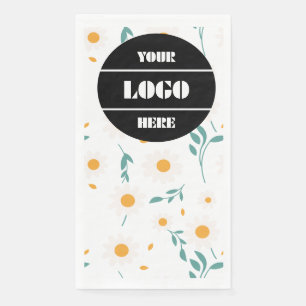 Custom Logo Colorful Flower Pattern Party Napkin