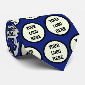 Custom Logo Company Blue Business Corporate Tie