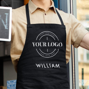 Custom Logo Company Business Corporate Staff Name  Apron