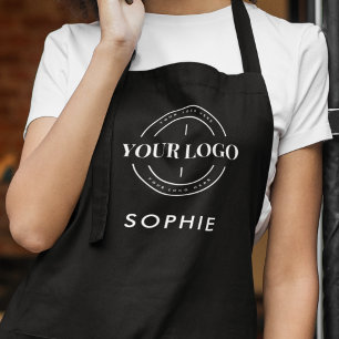 Custom Logo Company Business Corporate Staff Name Apron
