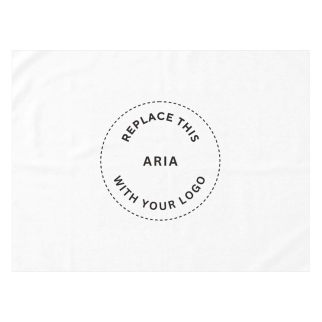 Custom Logo Company Business Restaurant Promo  Tablecloth (Front (Horizontal))