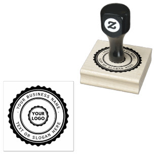 Custom logo company business rubber stamp