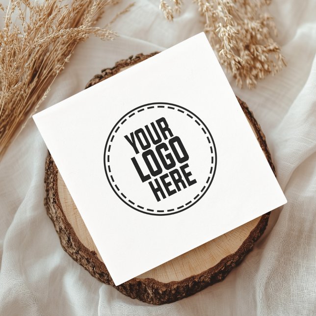 Custom Logo Company Corporate Business Event Party Napkin (Creator Uploaded)