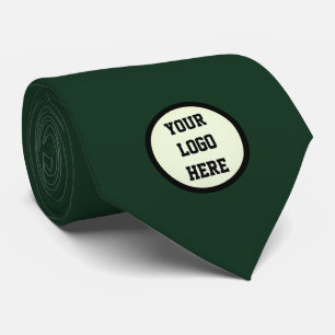 Custom Logo Company Green Business Corporate Tie