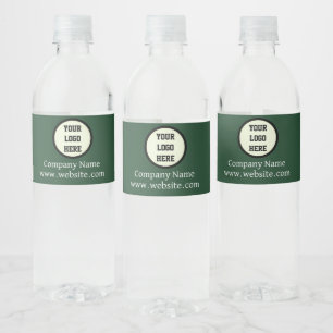 Custom Logo Company Green Business Corporate Water Bottle Label