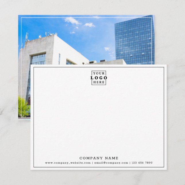 Custom Logo Company Name Business Contact Photo  Card (Front/Back)